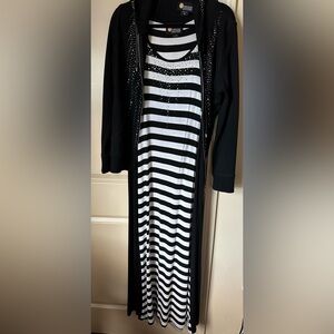 Tank dress with matching sweatshirt